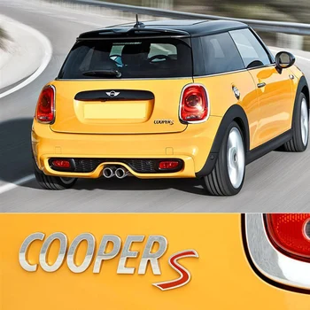 

Car Metal 3D Red S Grill Badge or S Emblem Decorations for Cooper S Auto Styling Rear Trunk Emblem Decals Stickers Accessories