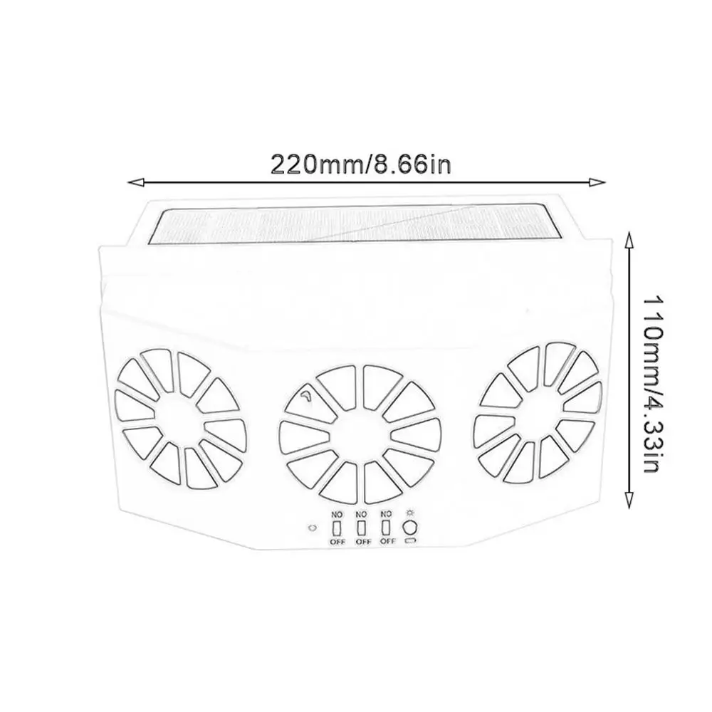 Вентилятор для вентиляции автомобиля, солнечный вентилятор для вентиляции автомобиля, вентилятор для выхлопа автомобиля, осушитель автомобиля, Артефакт охлаждения автомобиля