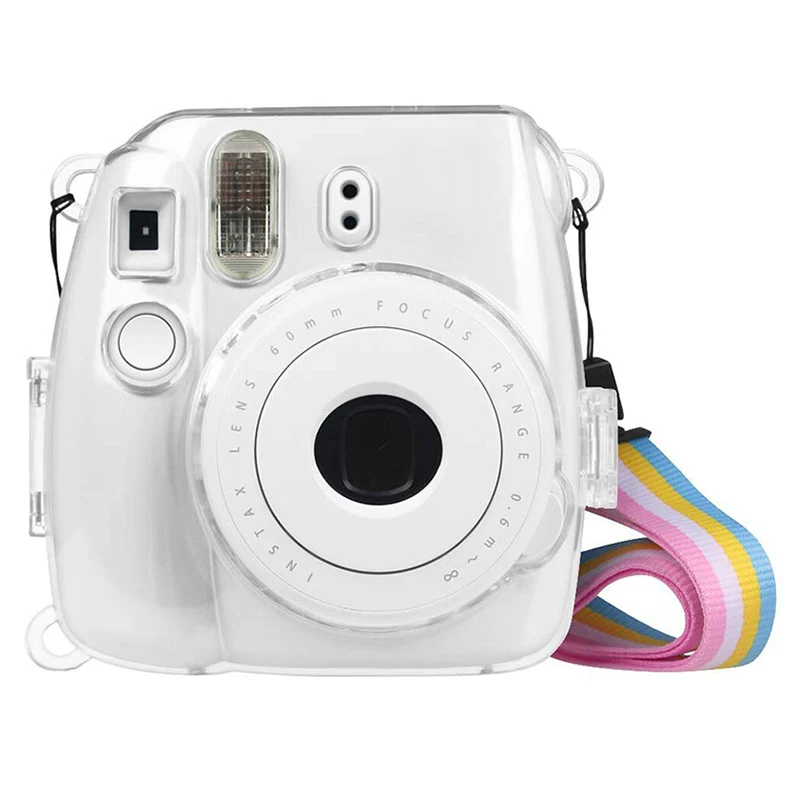 Прозрачный жесткий ПВХ чехол для камеры с ремешком Fujifilm Instax Mini 9/8/8 + Продажа |