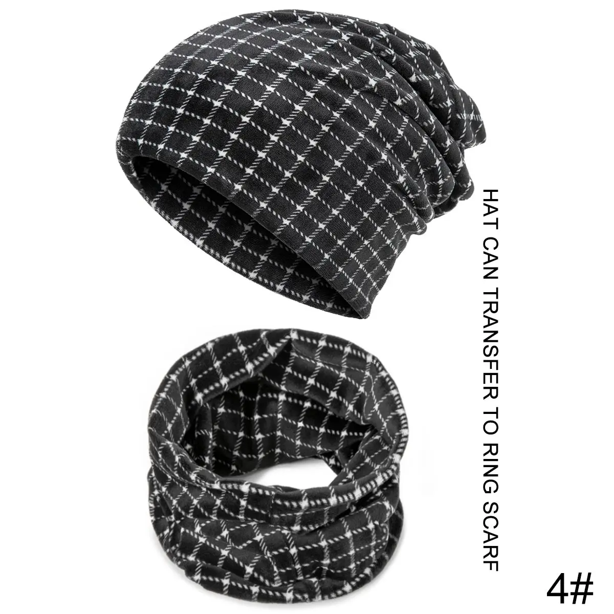 a4 MOLIXINYU, зимняя детская шапка, шарф, мягкий хлопок, теплый воротник, для детей, для девочек и мальчиков, вязанная шапка в стиле хип-хоп, Skullies, детская шапочка - Цвет: a4