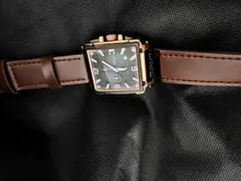 Reloj deportivo para hombre, cronógrafo de cuarzo, con Esfera Grande cuadrada de cuero, marca superior de lujo, a la moda, resistente al agua, nuevo, 2021