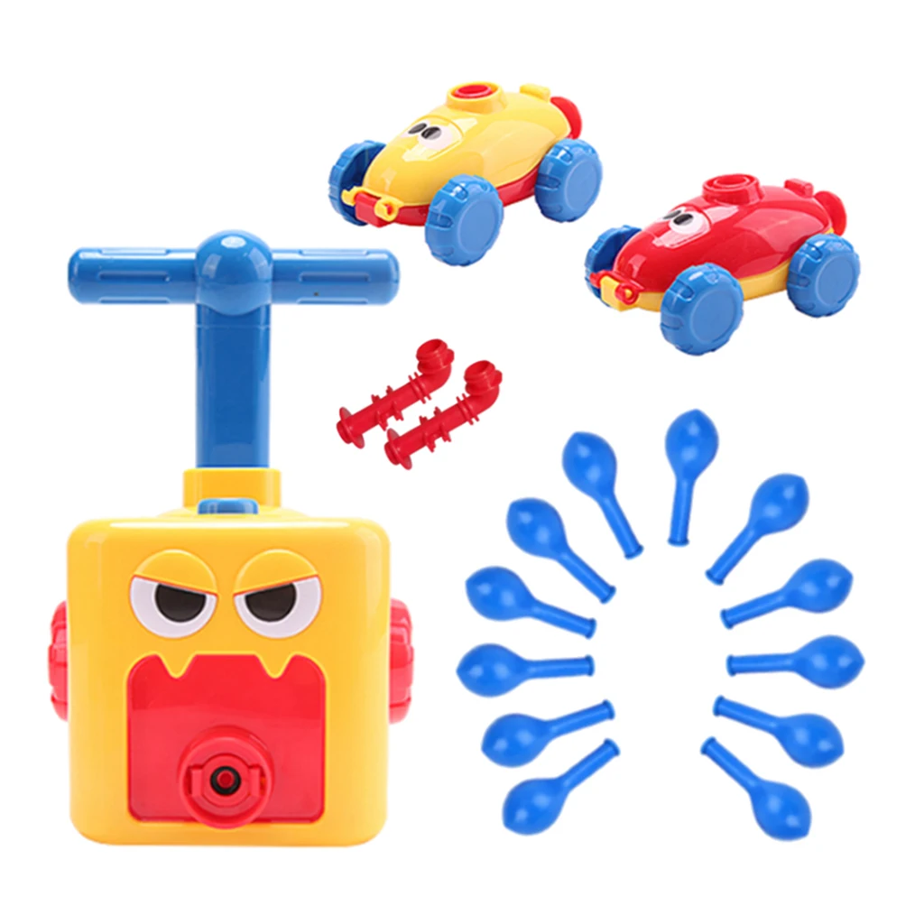 Kids Baby Inertial Power Balloon Car Development Toy Set Puzzle Educational Toys