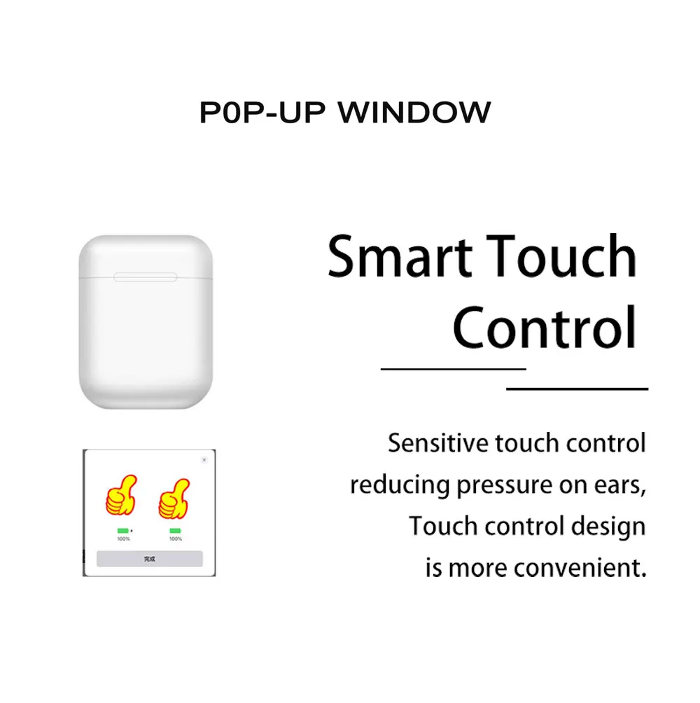 I12 tws матовые Bluetooth наушники беспроводные наушники Hands free бизнес наушники Спортивная гарнитура музыкальные наушники генератор шума