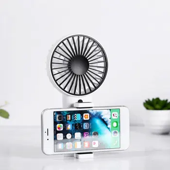 

F02 Mini Fan Summer Electric Handheld Fan Nordic Fresh Style Phone Holder Walking Carryable Cooler