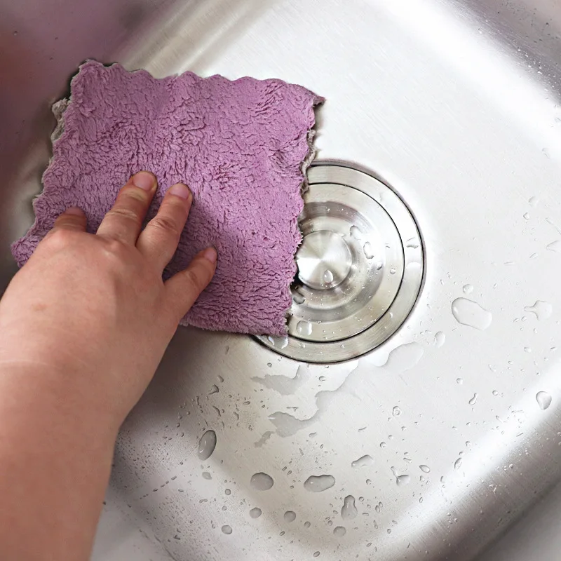 5-10Pcs Absorbent Kitchen Microfiber Towels Cleaning Cloths