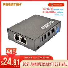 

Poe Splitter 100/1000 mbps data adapter 802.3af / 802.3at power poe splitter output for 5V/12V/18V adapter output data adapter