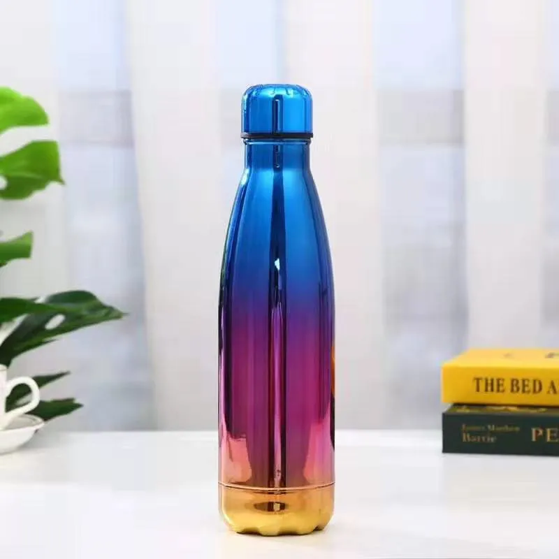 500 мл Термос из нержавеющей стали цветная бутылка для воды яркая Изолированная Питьевая термика garrafa хороший выбор подарков