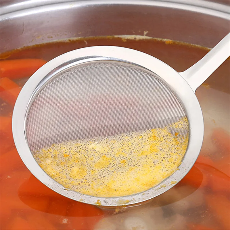 

TTLIFE Stainless Steel Ultrafine Filter Oil Filter Drain Grease Filter Oil Spoon Fishing Colander Soup Pot Small Colander