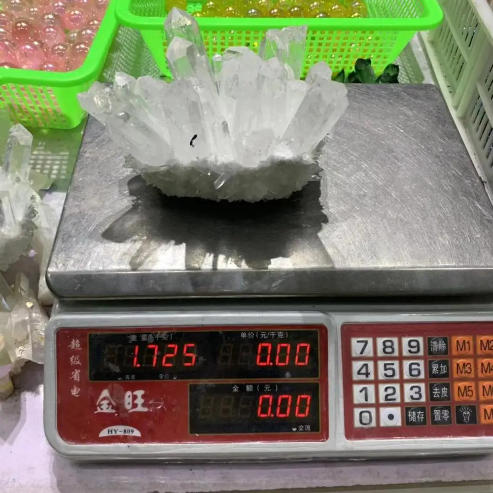 2160gNatural прозрачный кварц кластер нунатак украшения белый кристалл Druse Geode рейки целебная колонна точечный радиационный устойчивый