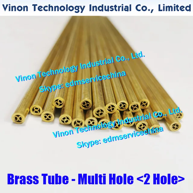 5.5x400 MM Brass Tube Single Hole , Brass EDM Tubing Electrode