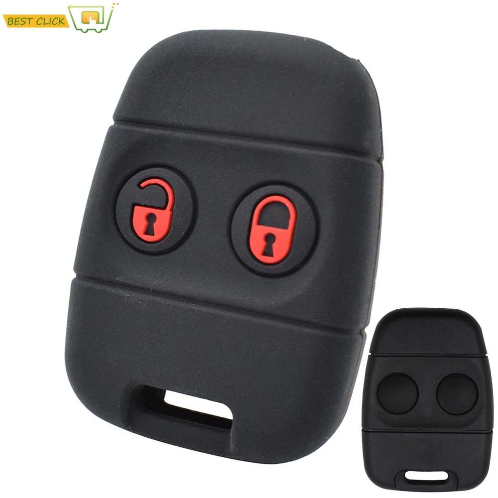 

2 Buttons Silicone Remote Key Case For Land Rover Defender Freelander Rover 25 45 100 200 400 MG ZS ZR MGF key Fob Shell Cover