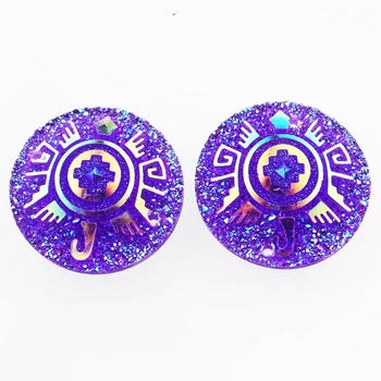 

Taidian aboriginal resin round flat back rhinestones for jewellery maker native bling 25mm 10pcs/20pcs /bag