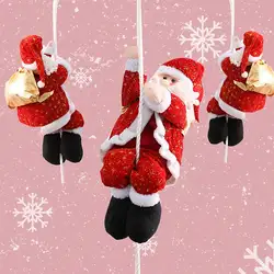 22-66 см веревка скалолазание Санта-Клаус для рождественской елки комнатный, уличный, настенный подвесной кулон для окна декоративное