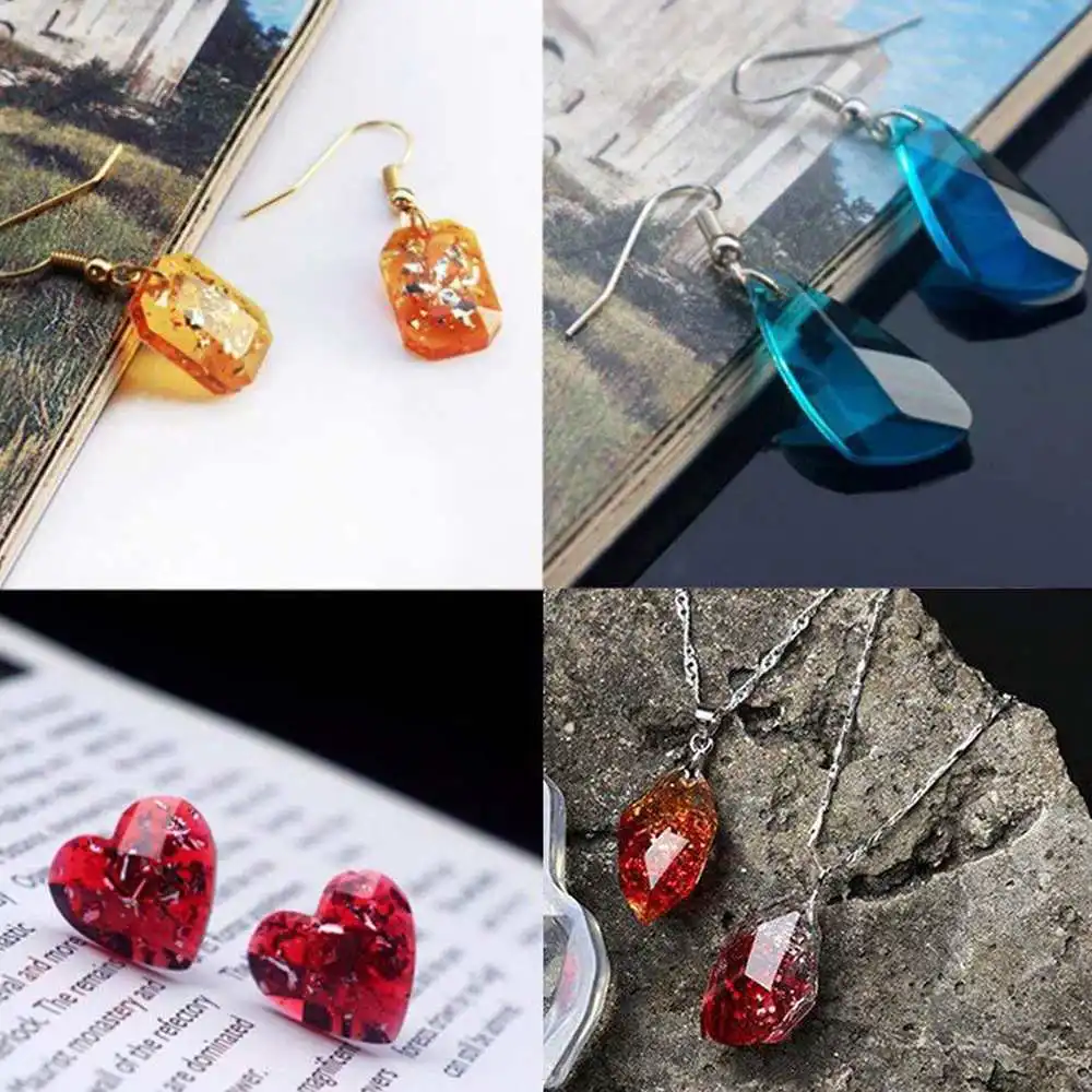 123 шт DIY полимерный литой формы комплект подвеска силиконовая форма изготовление эпоксидной смолы формы для ювелирных изделий браслет кристалл эпоксидная форма набор