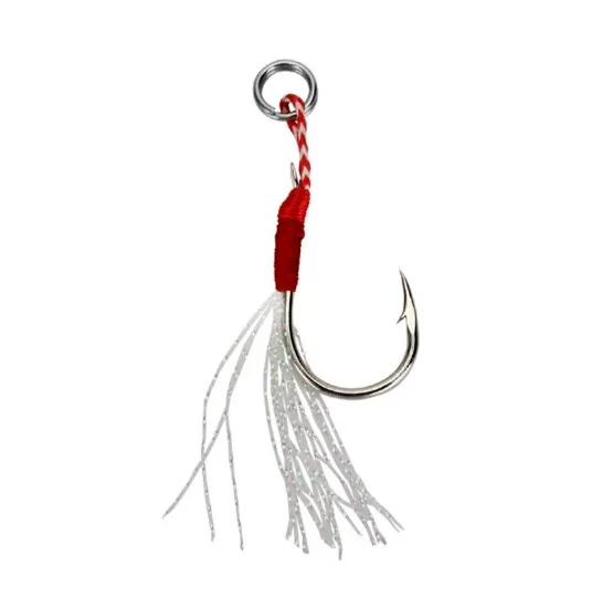 5 шт. 13#14#15#17# Медленный Рыболовный крючок с перьями помочь двойные рыболовные крючки INCHIKU все для рыболовных снастей оснастки - Цвет: Белый