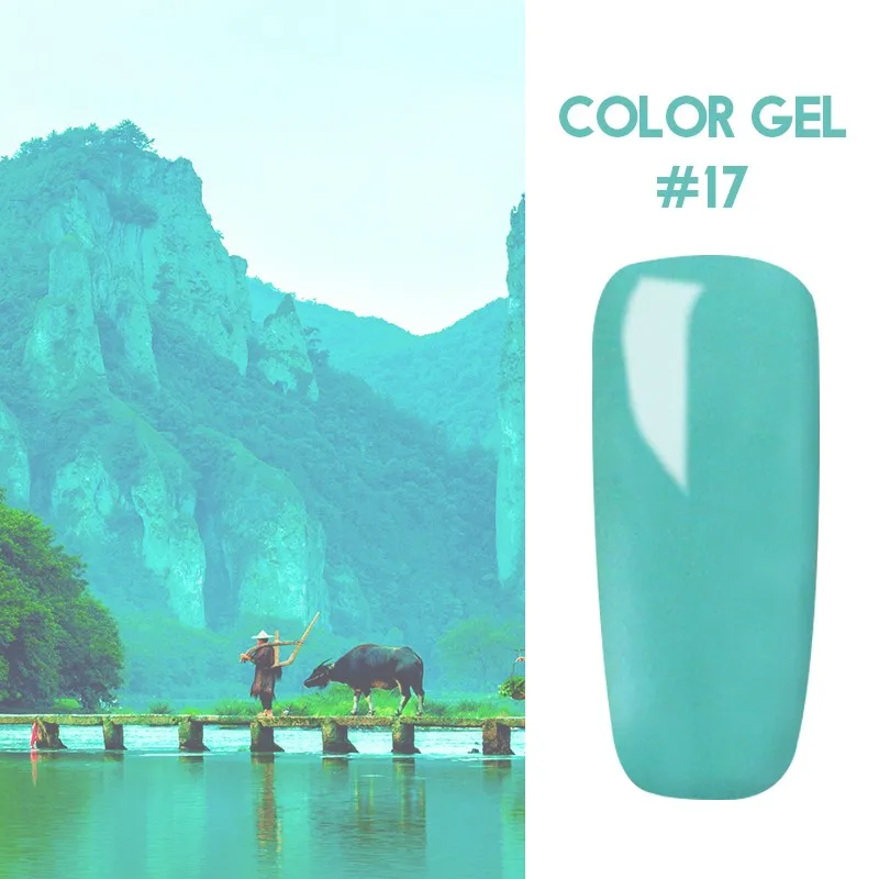 Ruhoya 5 мл Гель-лак для ногтей Hybrid UV для маникюра Off Gellak Белый Гель-лак для ногтей - Цвет: 17