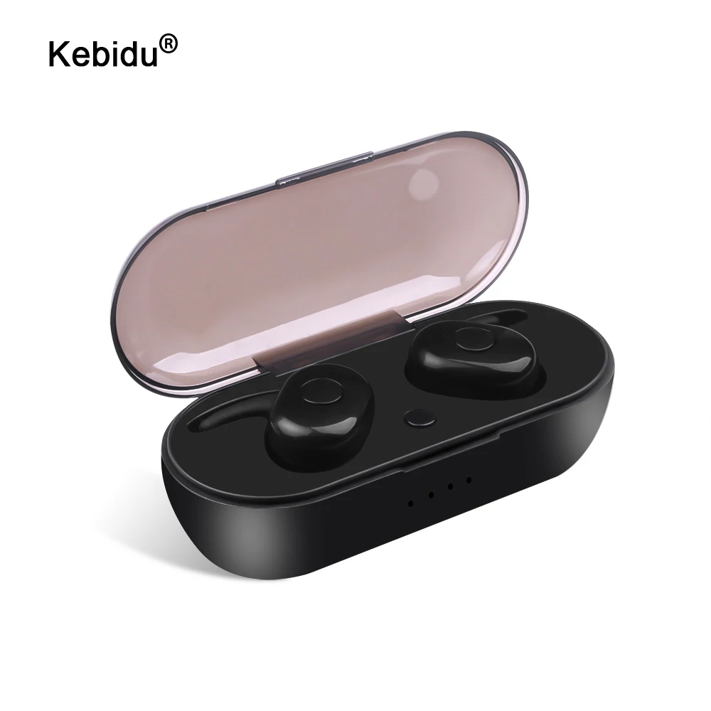Kebidu TWS беспроводные наушники Bluetooth наушники с зарядным чехлом мини наушники спортивные Bluetooth 5,0 гарнитура с микрофоном для IPhone