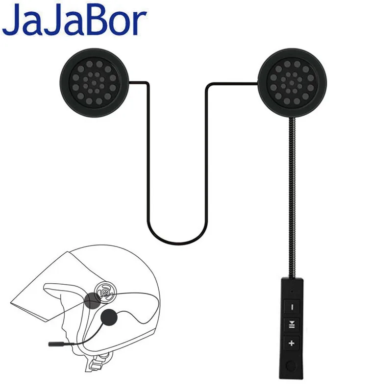Беспроводная Bluetooth гарнитура JaJaBor наушники для мотоциклетного шлема колонка