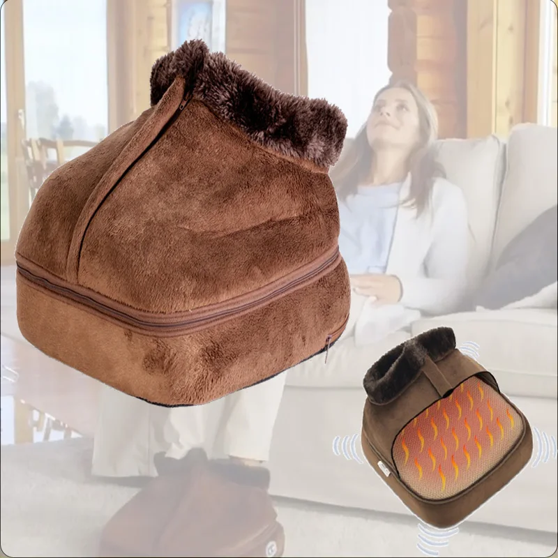 

New Heated Plug Type Electric Warm Foot Needle Massage Shoe Heats Control Settings Warmer Cushion Winter Warming Acupressure Mat