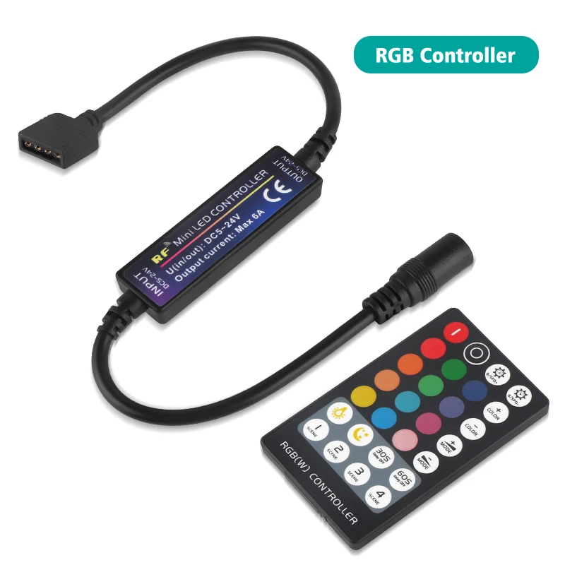 РЧ 17 ключей 28 ключей Светодиодная лента контроллер для RGB/RGBW/RGBWW/CCT/RGB+ CCT 4pin/5pin/6pin Светодиодная лента светильник контроллер DC5-24V