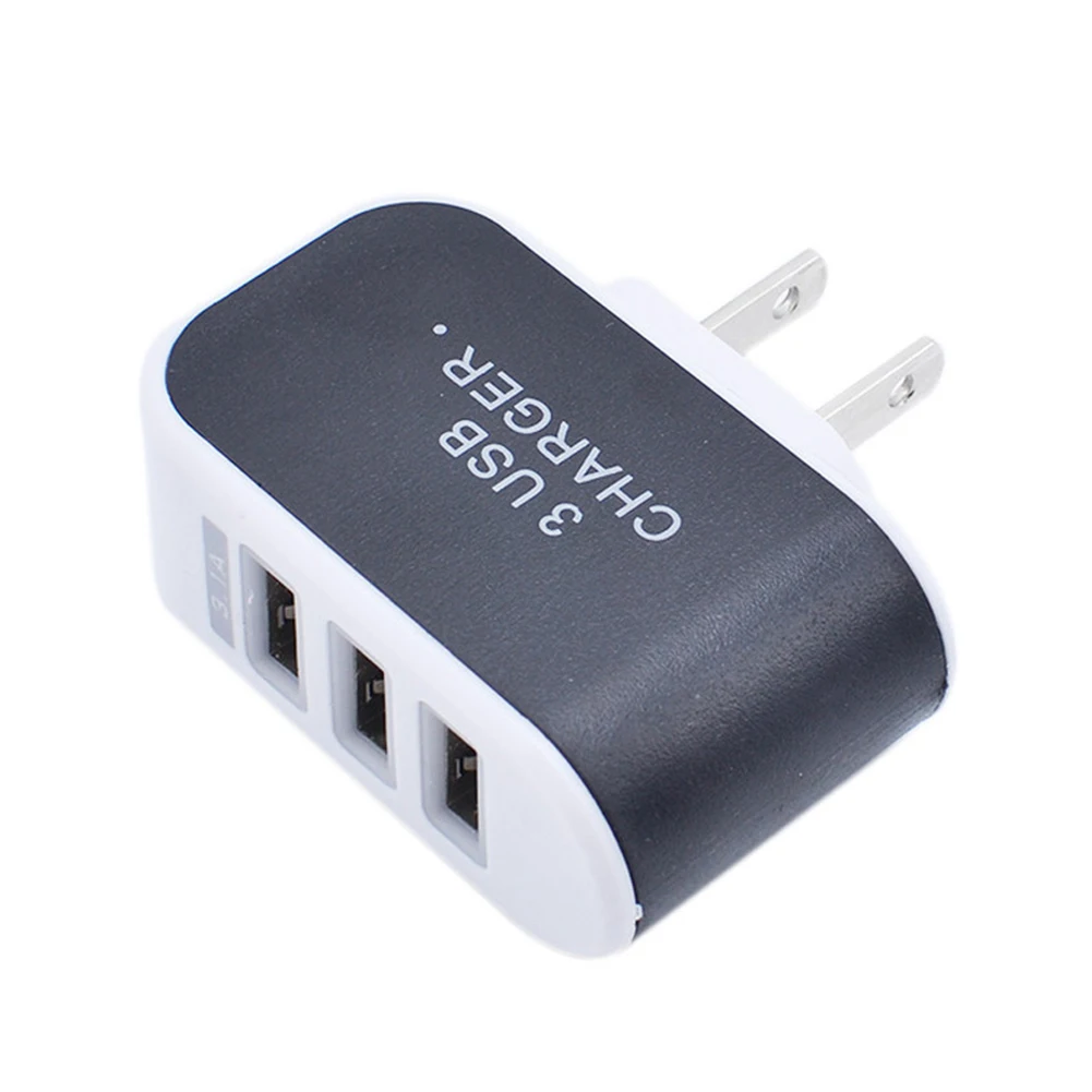 Мини легкий 3 usb порта для дома ЕС/США вилка для путешествий настенный адаптер для зарядного устройства переменного тока для мобильного телефона планшета