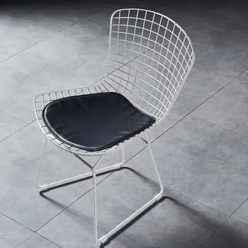 

Northern Europe Style Ins Grid Chair Net Red Hollow Gold Dining Chair Chair Chair Chair Chair Dressing Stool Iron Art Creative H