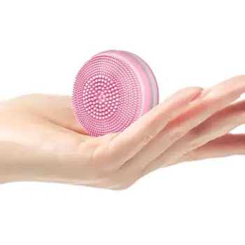 

Macaron Cute Mini Sonic Facial Cleansing Brush Electric Silicone Facial Cleaner Candy Colors Waterproof Skin Care Massage Tool