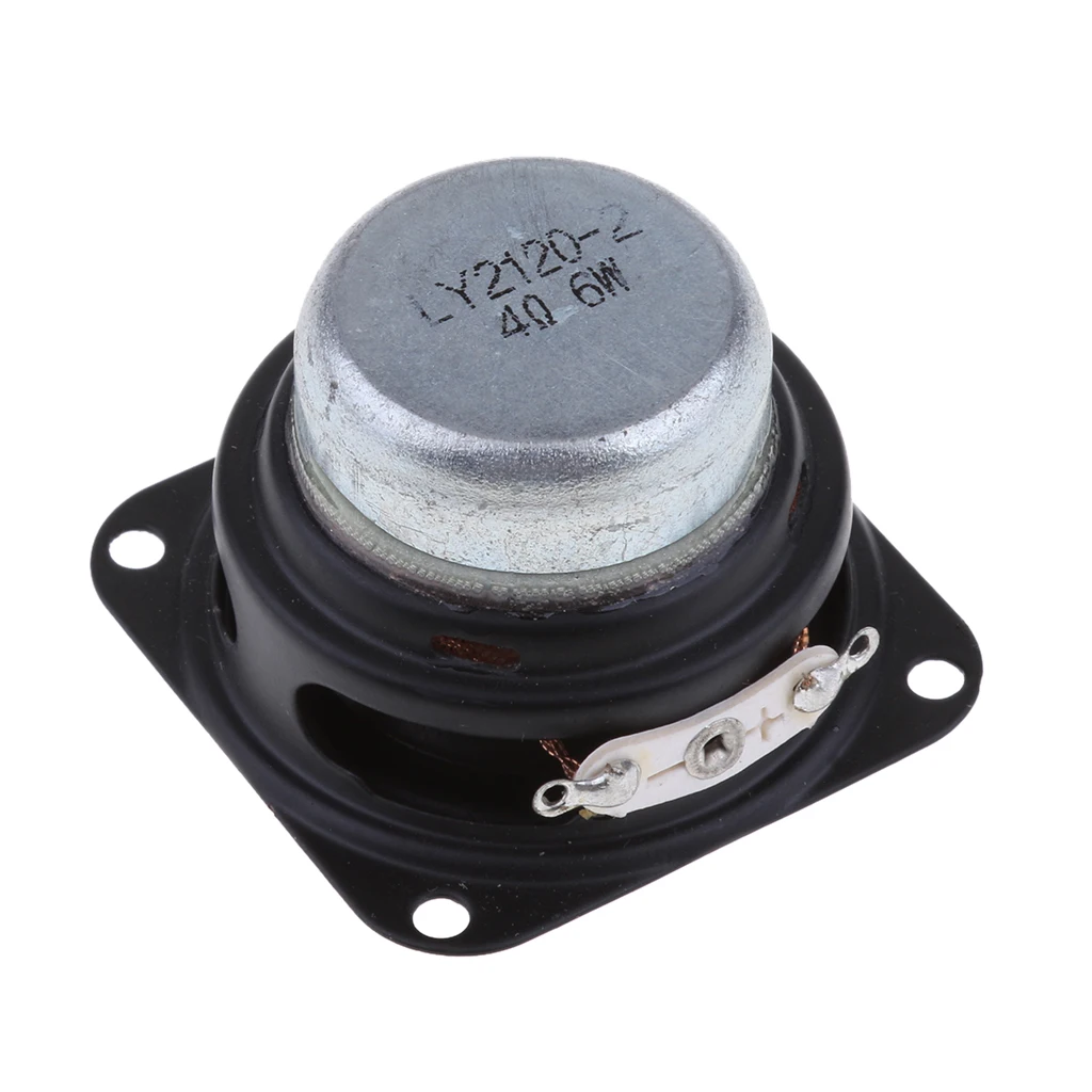 40mm 4Ohm 6W Full Range Audio Speaker Square Loudspeaker Rubber Edge