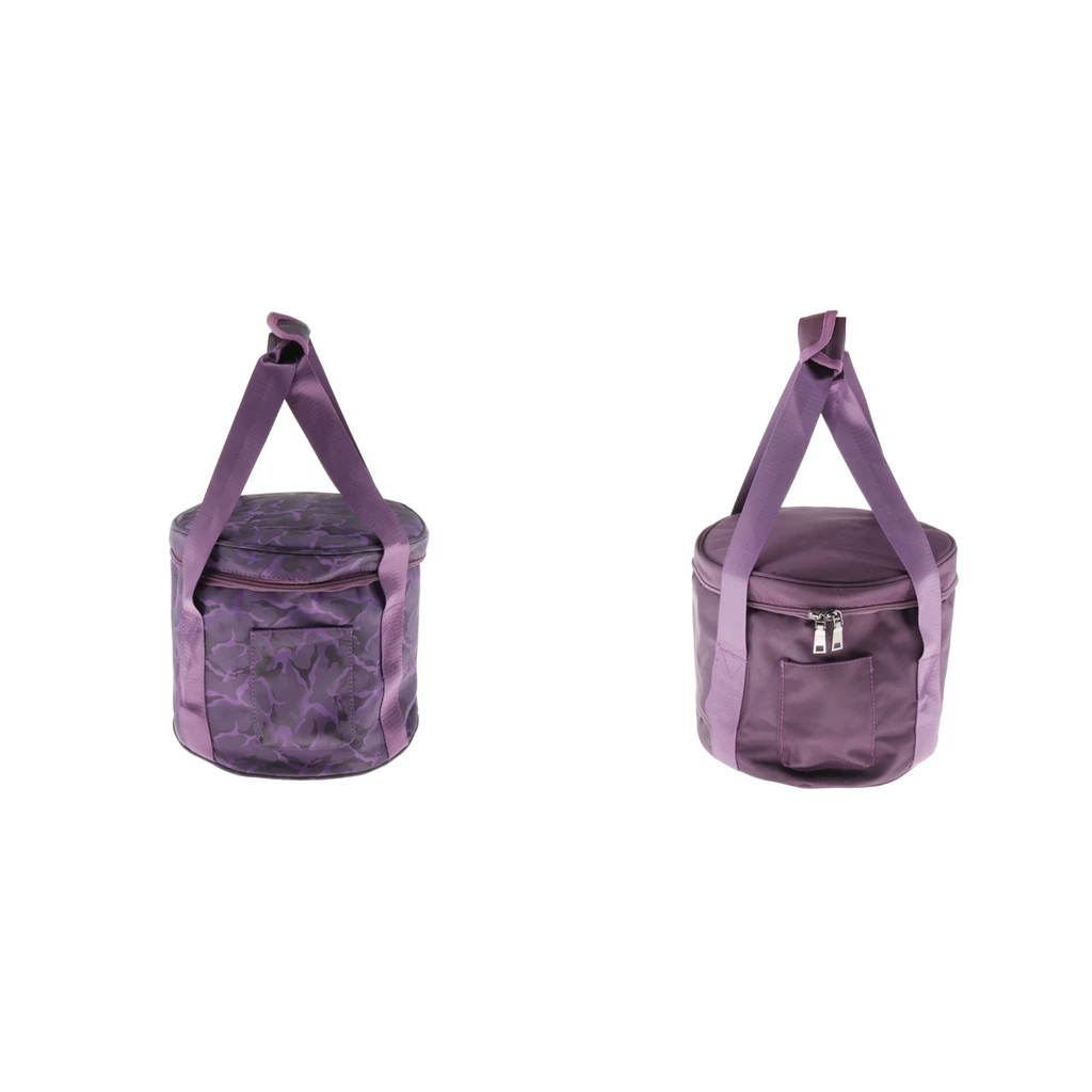 

2 Pieces Padded Crystal Singing Bowl Case Organizer for 8 and 10 Inch Singing Bowl Accessory, Purple