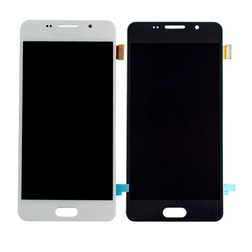 Tanie Do SAMSUNG Galaxy A5 2016 A510 SM A510FD A510F A510M wyświetlacz LCD i ekran dotykowy części zamienne do montażu digitizera
