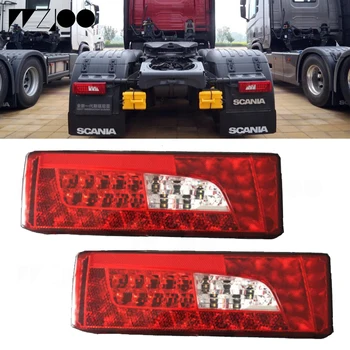 

1Pair 24V Car LED Rear Taillight Tail Lights Warning Lamp for Scania led taillights Truck Trailer tail light