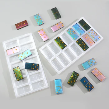 

Shiny Dominos Silicone Epoxy Resin Mould Cake Mold Fondant Molds Cake Decorating Tools Chocolate Fondant Tools Soap Mold DIY