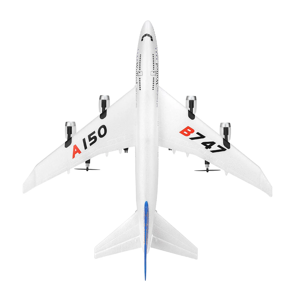 XK A150 Airbus B747 модель самолета RC EPP самолет 2,4G 3CH RTF Радио пульт дистанционного управления размах крыльев самолет с ДУ дроны игрушка-Планер для мальчика - Цвет: White