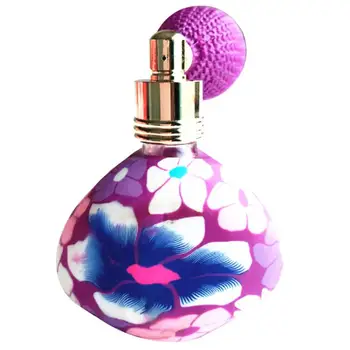 

15ML Perfume Spray Bottle Atomizer Soft Pottery Refillable Flowers Empty Vintage Perfume Spray Bottle Atomizer For Home (Random)