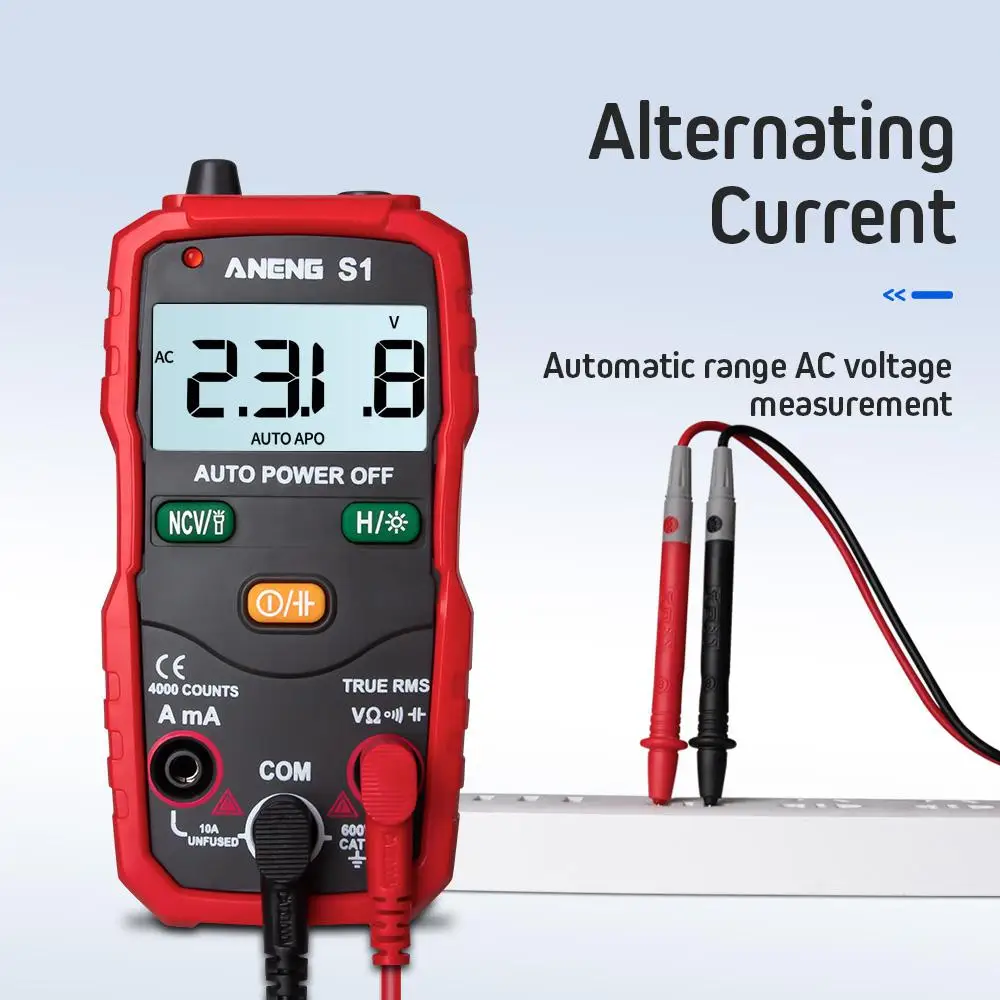 

ANENG S1 Digital Multimeter True RMS Auto Range Professional LCD automatic Smart Multimeters Voltage Ammeter Tester
