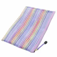 Полосатый узор прозрачный фиолетовый канцелярские принадлежности на молнии A4 бумажный файловый пакет