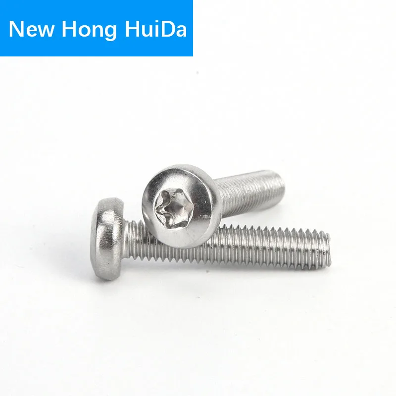 

M2 M2.5 M3 M4 Pan Head Machine Metric Thread Round Plum Flower Anti -theft Bolt Torx Safety Screw 304 Stainless Steel