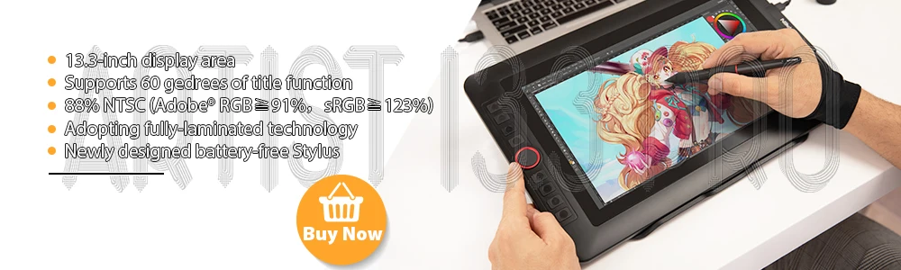 XP-Pen Artist 12 Графический планшет для рисования планшеты монитор со встроенным дисплеем, настраиваемыми клавишами и тач-б