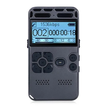 

Zinc Alloy Digital Voice Recorder 8GB Sound Audio Recorder Dictaphone For Meetings AGC Noise Reduction PCM And MP3 Player