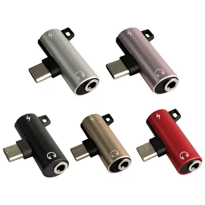2 in 1 type c 3 5mm aux adapter USB C to 3 5mm AUX Headphone Adapter for xiaomi mi 9 8 6 Type C 3 5 Jack Earphone Audio adapter