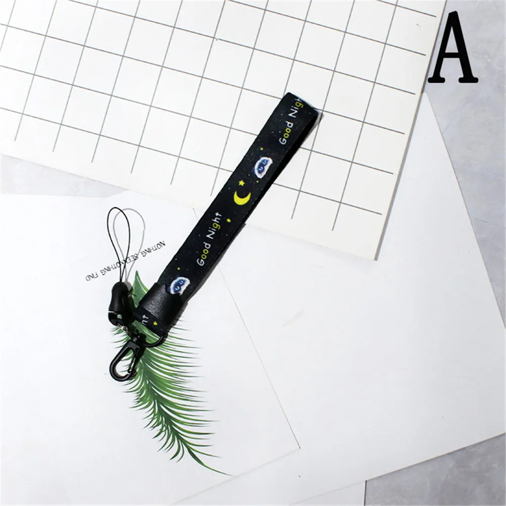 A 19cm 1 шт. DIY Висячие веревки Лариат шнурок милый мультфильм наручные руки мобильный телефон цепь ремни брелок Шарм Шнуры - Цвет: A 19cm