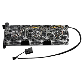 

8cm Three Fan Partner for Universal GPU PCI Video Card Dual Cooler Computer Chassis for ie Card Cooling