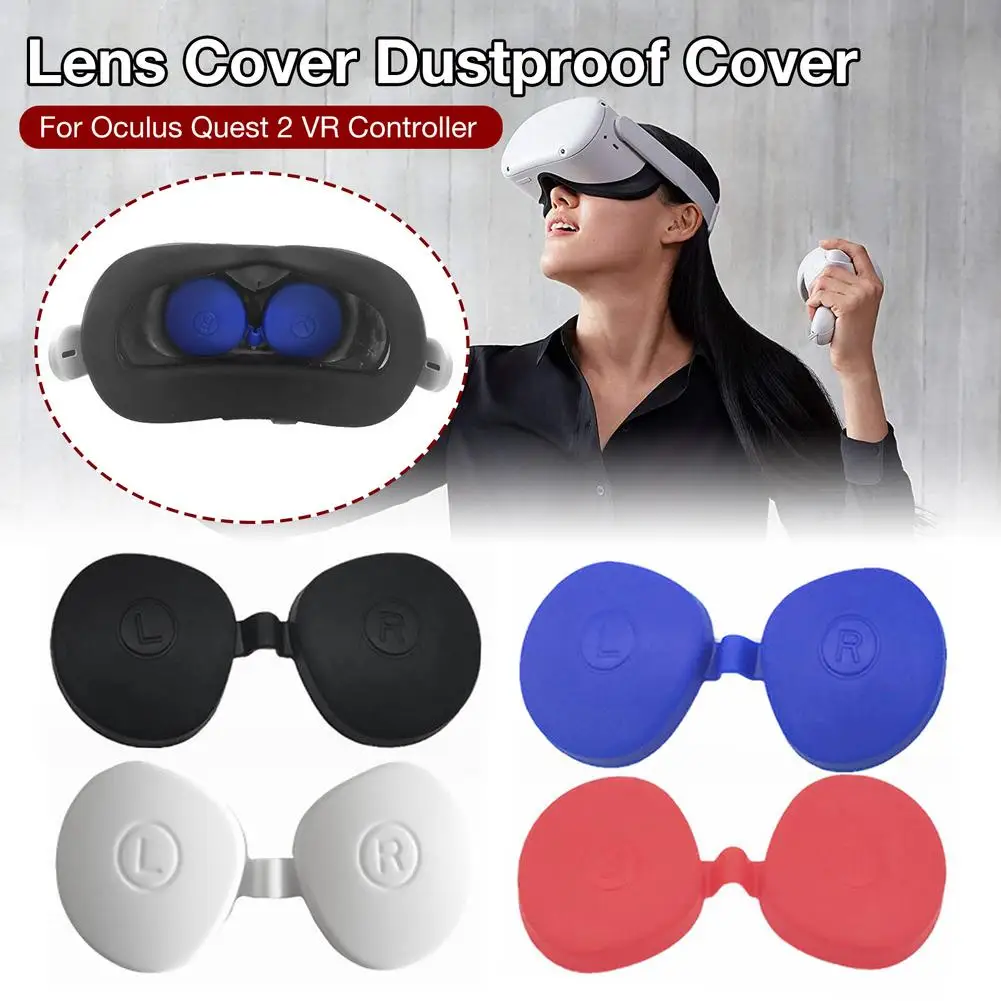 

VR Dustproof Lens Cover For Oculus Quest 2 VR Headset Silicone Lens Protective Cover Anti-scratch Virtual Reality Accessories