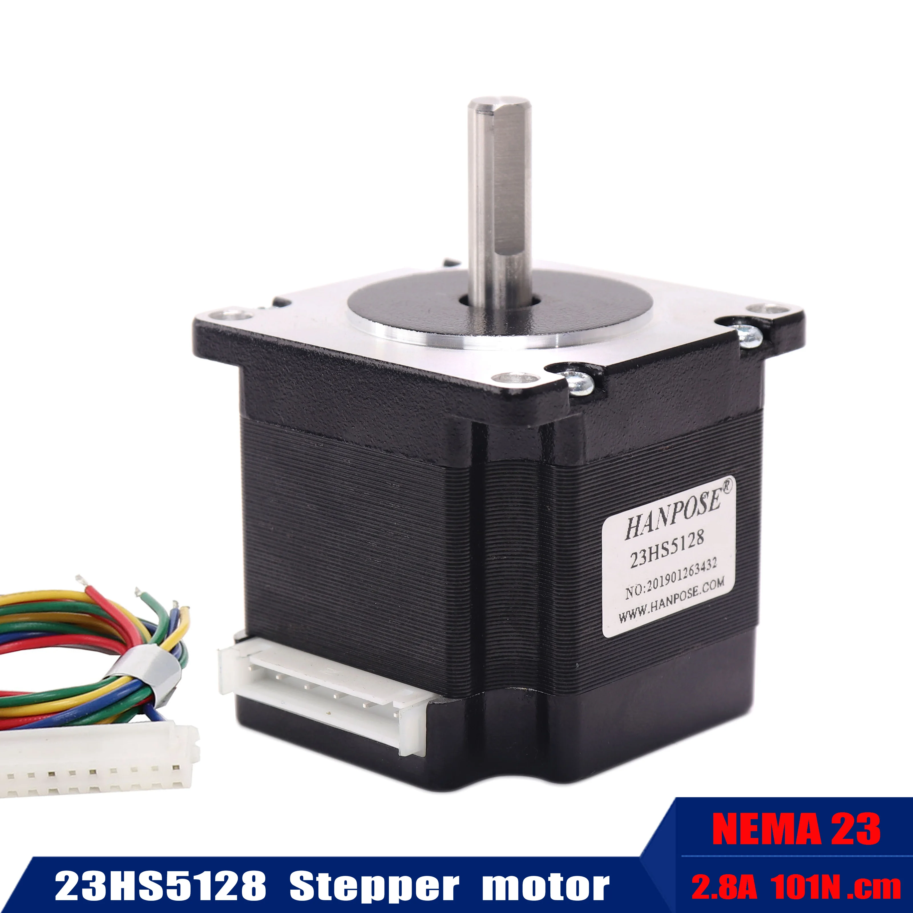 Шаговый двигатель NEMA23 51 мм 101N. См 23HS5128 2.8A ось D 6 35 8 для роботов и 3D принтеров