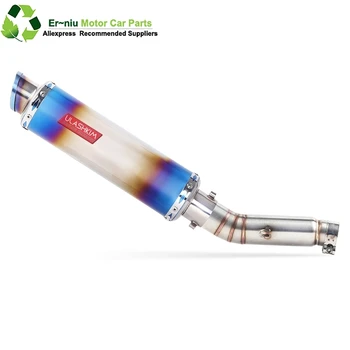 

Motorcycle Exhaust Muffler Pipe Link middle Pipe Slip On For HONDA CBR400 CB500R CBR500R 2013-2015 CB400X CB500X 2013-2019