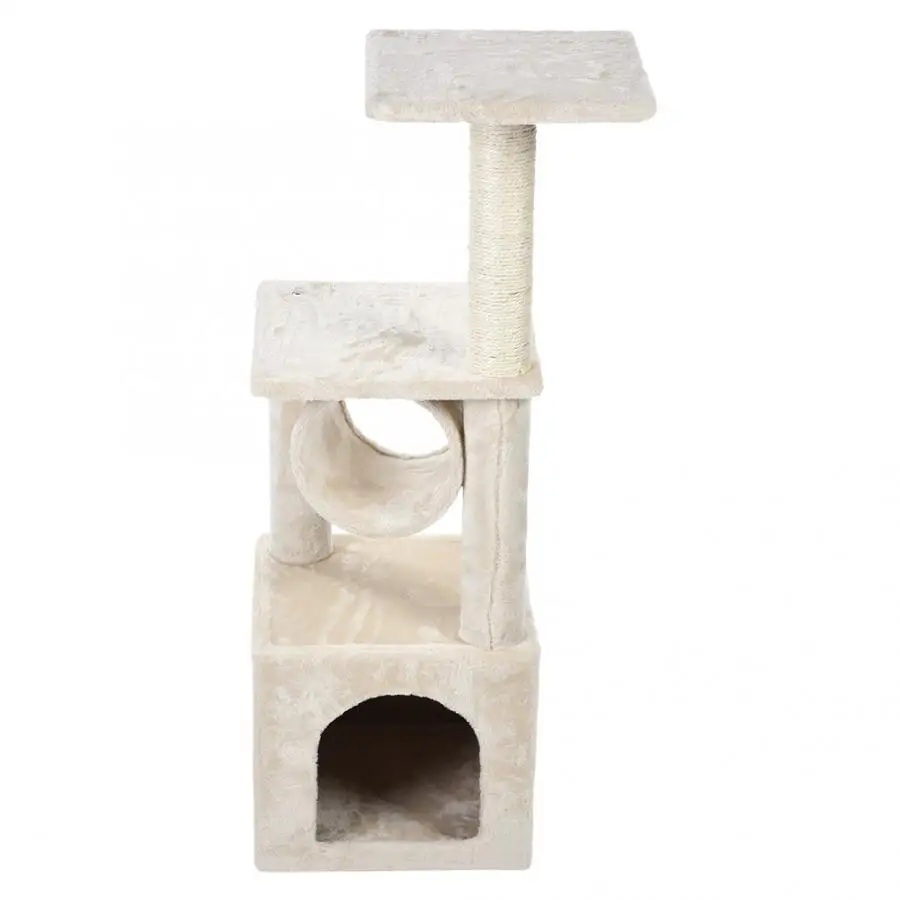 

Double Layers Cat Tree Kitten Climbing Scratcher Pet Play Sleep House for Cats Kitten Scratching Playing Rest Pet Products