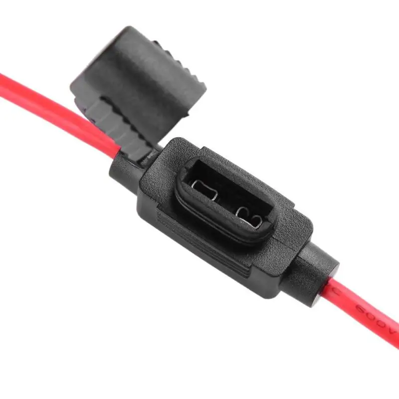 Водонепроницаемый 18AWG 10AWG в линии автомобиля лезвие Держатель Предохранителя 16 см 0.5ft красный провод авто, грузовик, лодка