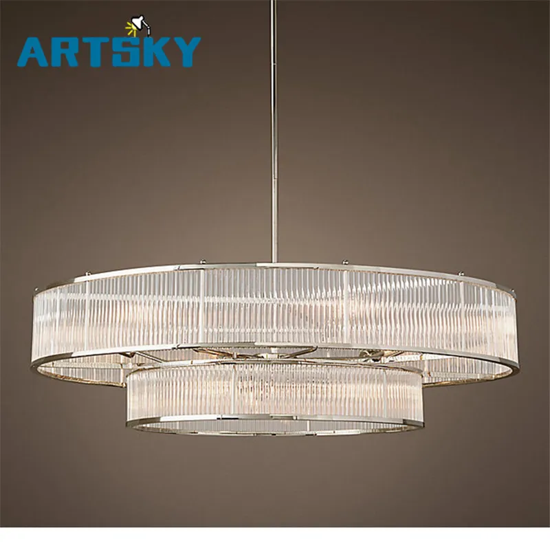 Modern Nordic American Personality Double-decker Chandelier Villa Hotel Home Lighting