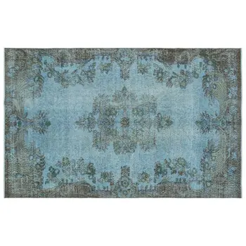 

Handmade Blue Vintage Overdyed Turkish Area Rug 171x270 Cm-5'7''X8'10''