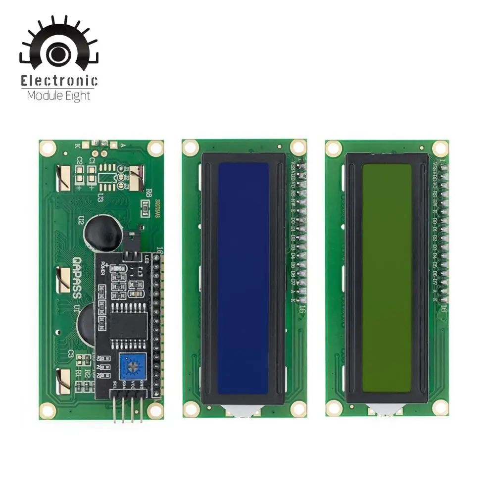 10 шт. ЖК-дисплей 1602 дюйма Φ 16x2 символа PCF8574T PCF8574 интерфейс IIC I2C 5 В | Электронные